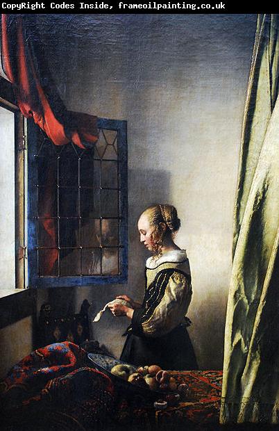 Johannes Vermeer Girl reading a letter by an open window